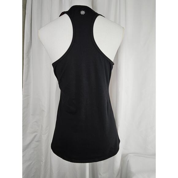 Athleta Women's Tank Top Shirt Multicolor Stripe Stretch Scoop Neck size M - Picture 5 of 11